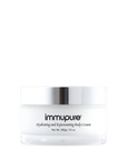 immupure hydrating and rejuvenating body cream jar on a white background