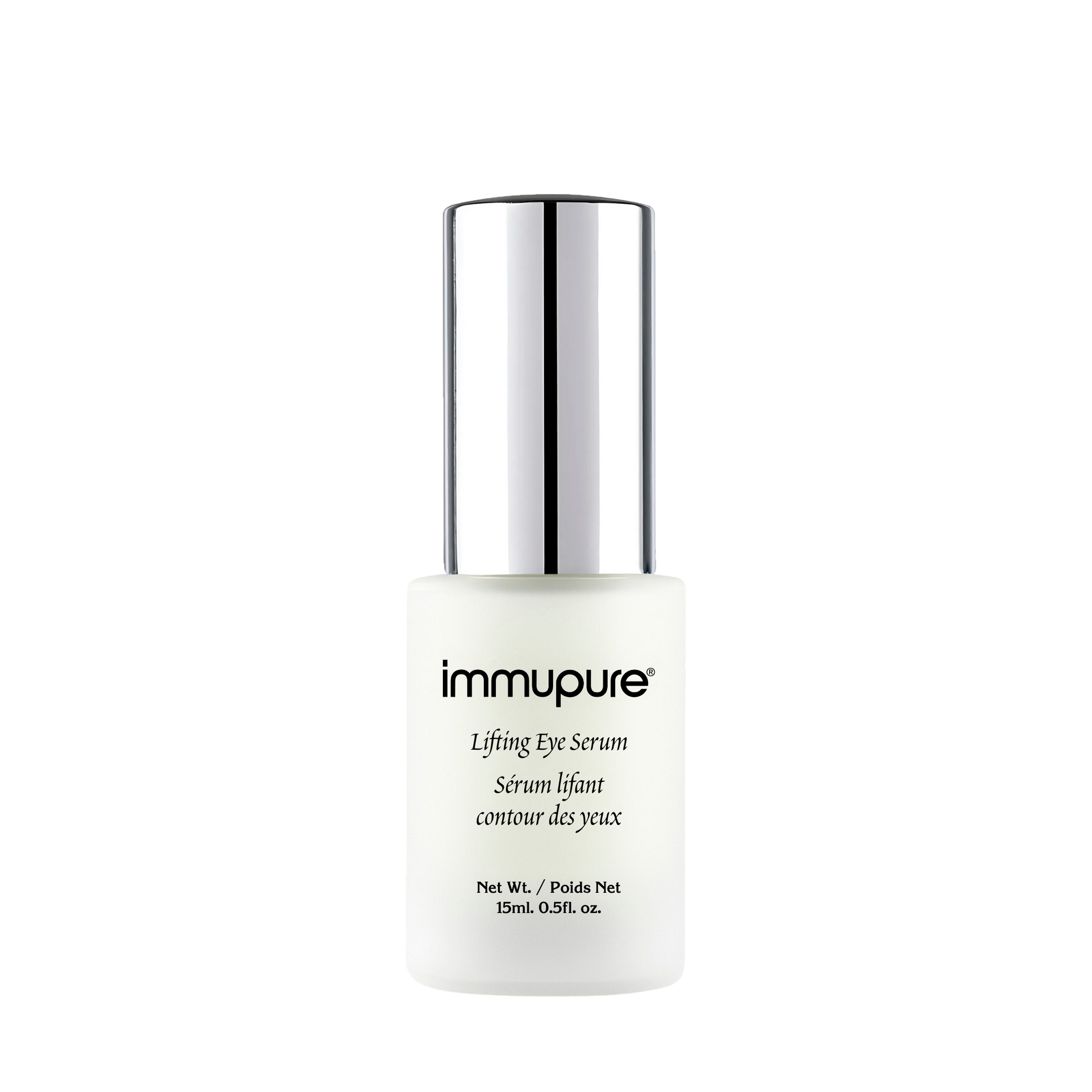 Immupure Lifting Eye Serum bottle on a white background