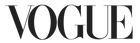 Black 'VOGUE' logo on a transparent background