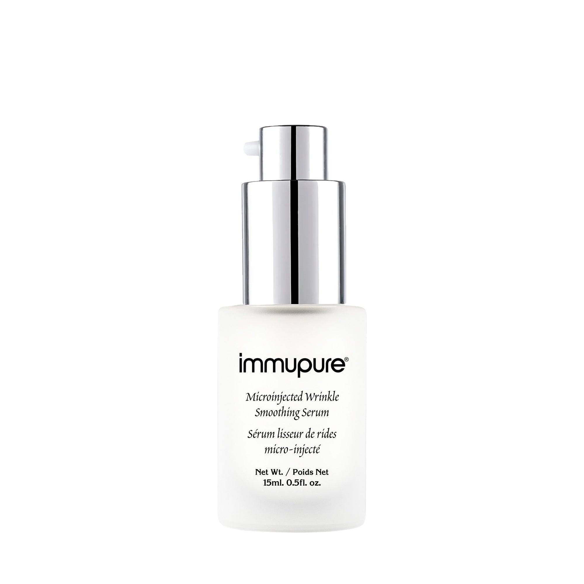 Immupure Colostrum Anti-Aging Wrinkle Serum for expression lines and wrinkles, open bottle